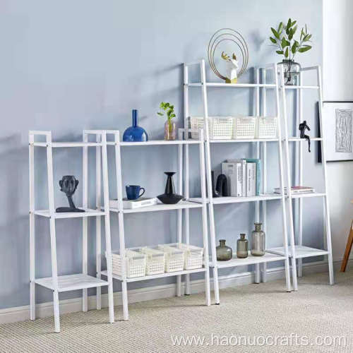 storage shelf iron bookshelf living room space saving